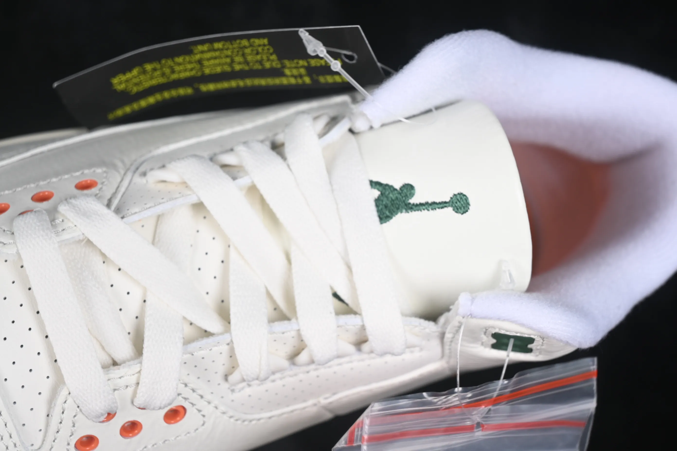 All categories Air Jordan Jordan series basketball shoes Air Jordan 3 GX foreign trade version Solefly x Air Jordan 3 Retro "Miami" AJ3 Joe 3 Miami joint white green orange IF4491-100